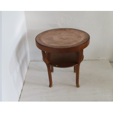 Antique Table With Copper Plate
