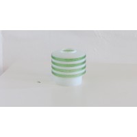 White/Green Glass Lamp Shade
